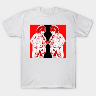 Stylized figure of indigenous girl in the parade T-Shirt